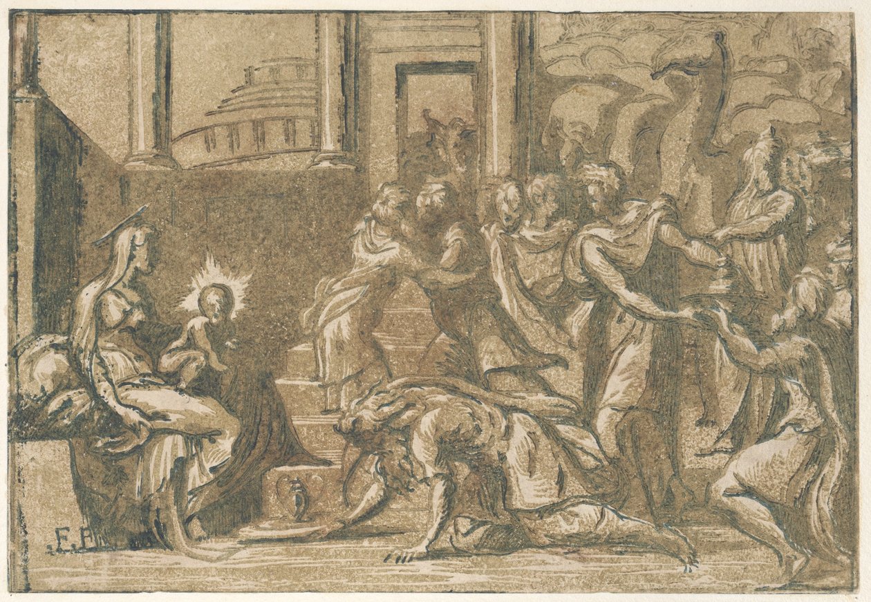 The Adoration of the Magi by Giuseppe Niccolò Vicentino
