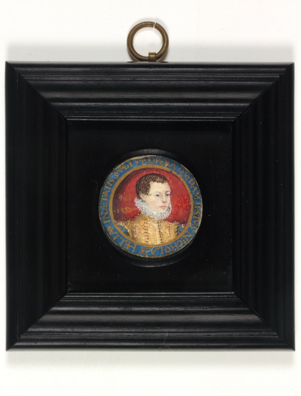 Presumed Self Portrait Of The Artist, Aged 13, c.1560 by Nicholas (attr.to) Hilliard