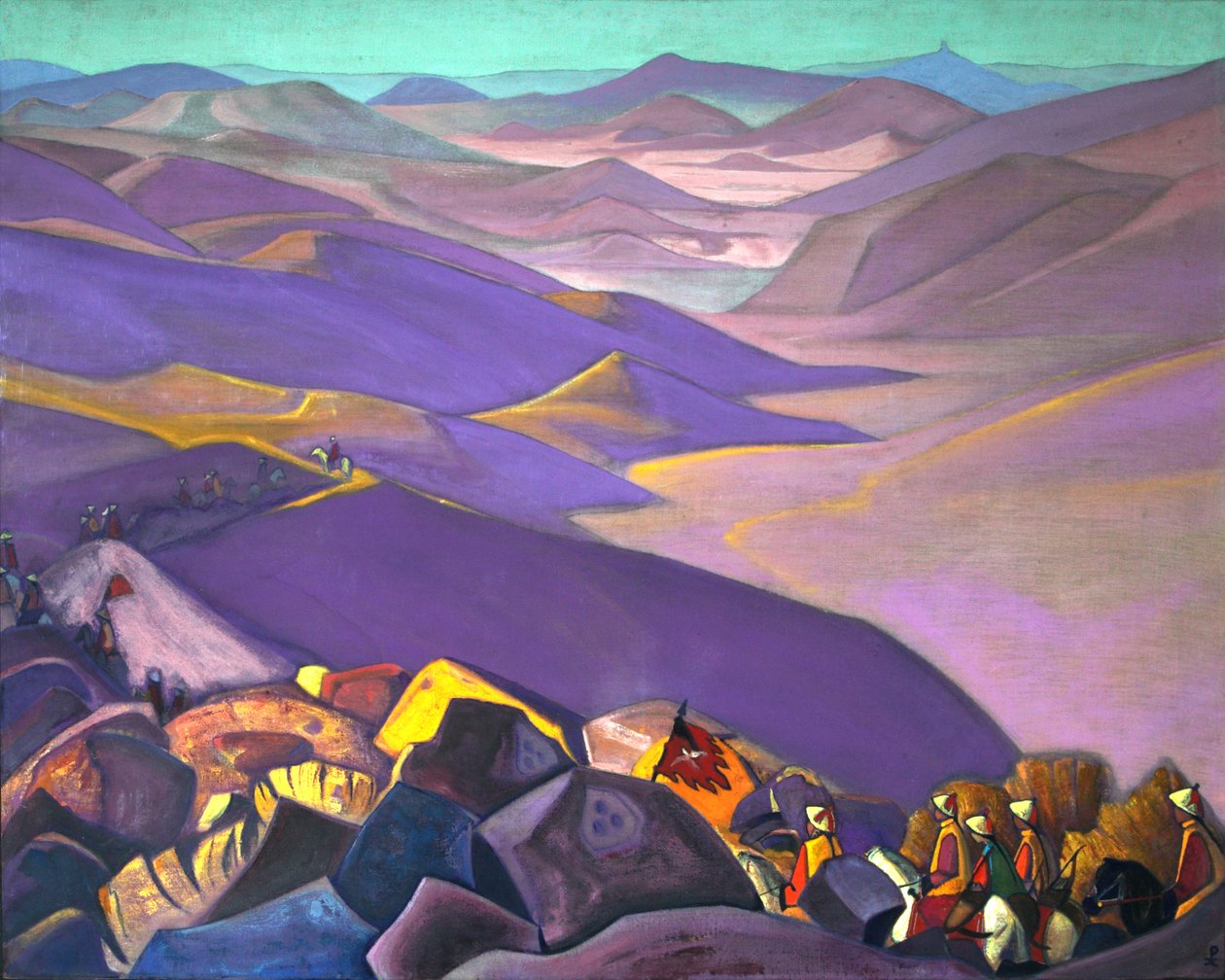 Mongolia, Genghis Khan, 1938 by Nicholas Roerich
