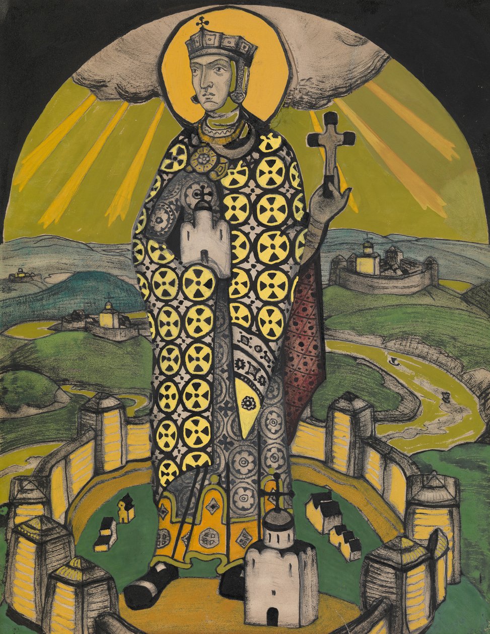 Saint Olga, Princess of Kiev by Nikolai Konstantinowitsch Roerich