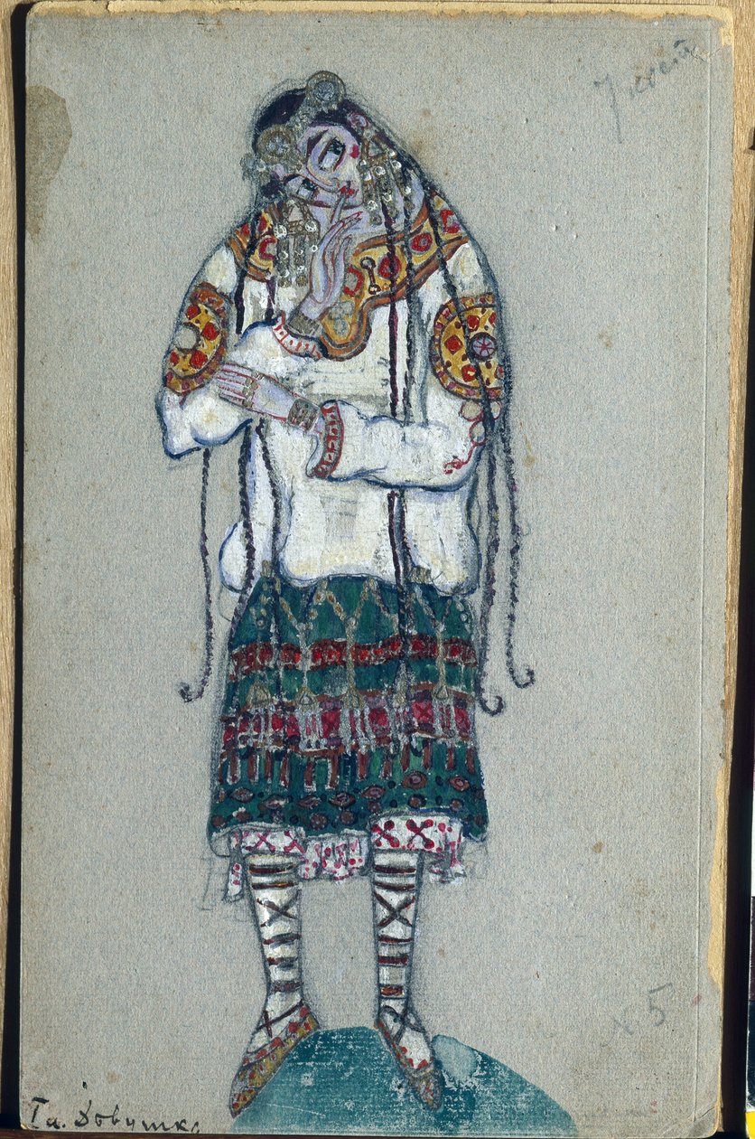 The Young Girl, Costume Design for Igor Stravinsky