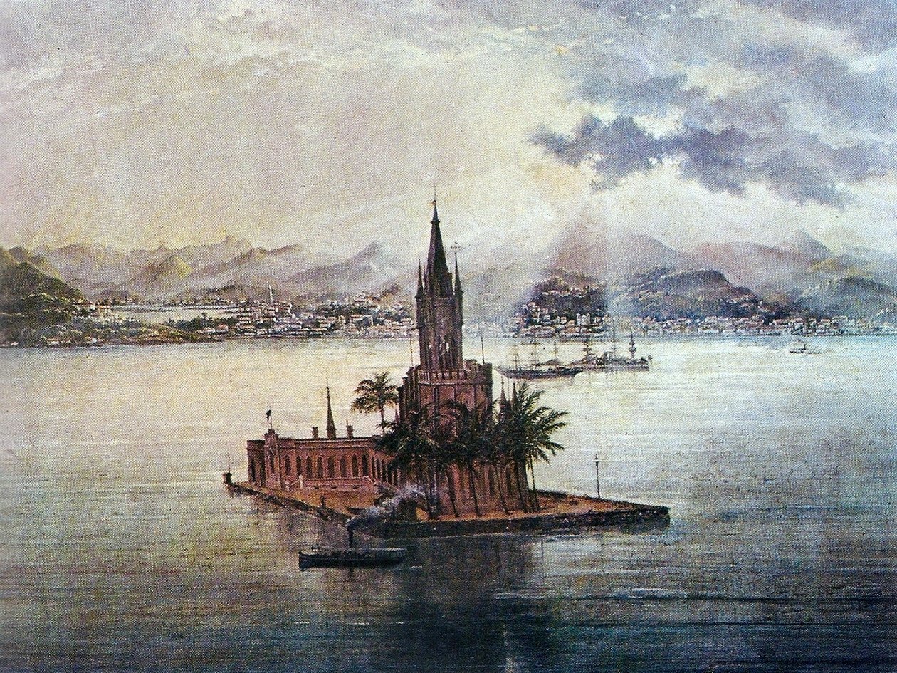 Panorama of Guanabara Bay by Nicola Antonio Facchinetti