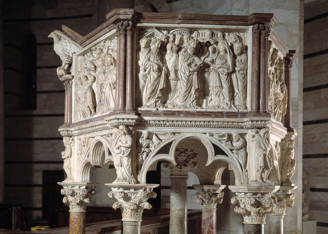 Chair by Nicola Pisano (Marble pulpit) by Nicola Pisano