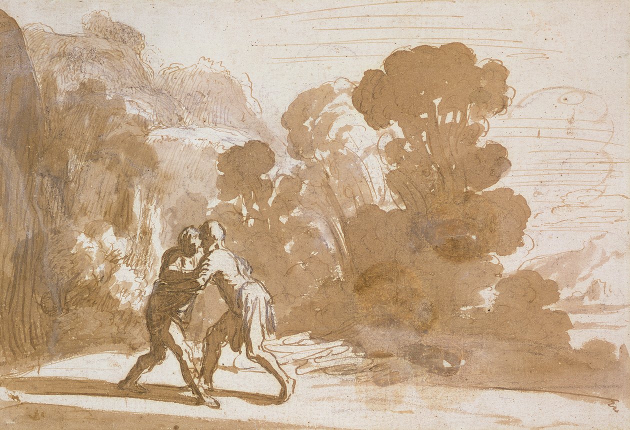 Jacob Wrestling with an Angel, c.1605-10 by Nicolaes Cornelisz Moeyaert