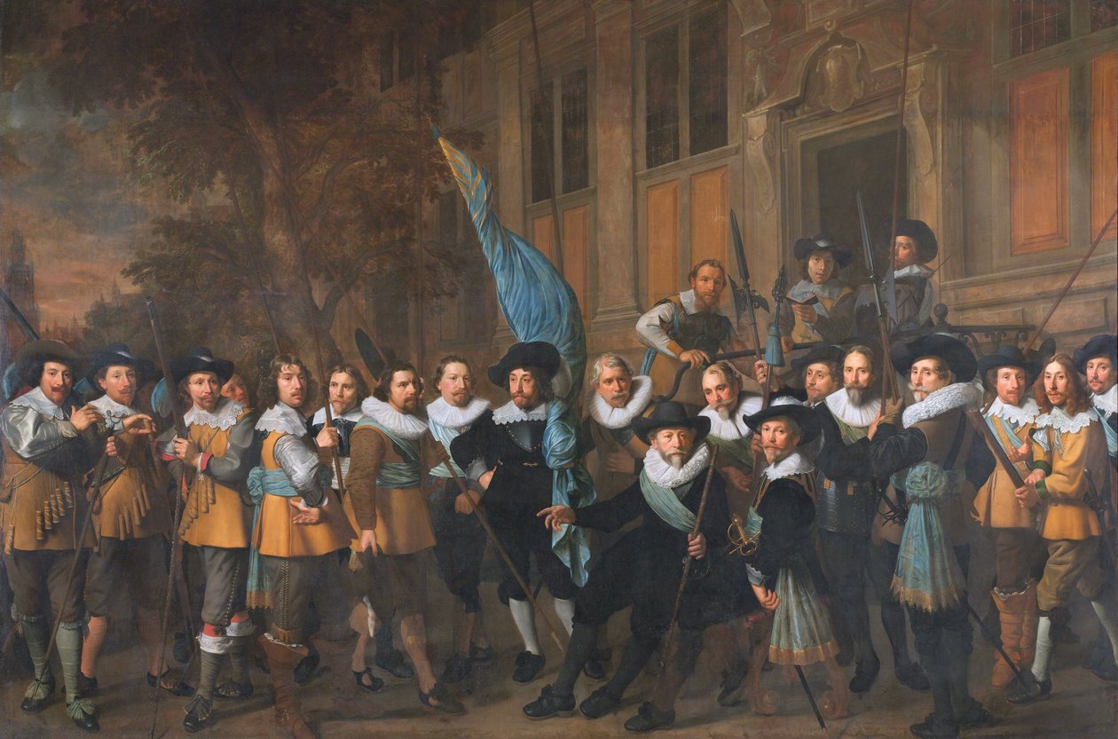 Civic Guards from the Company of Captain Jan Claesz Vlooswijck by Nicolaes Eliaszoon Pickenoy