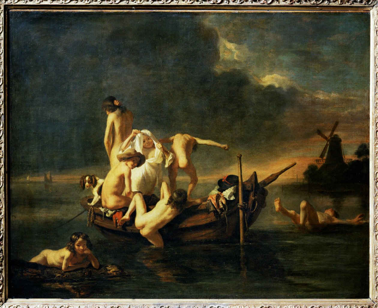 The Bath by Nicolaes (follower of) Maes
