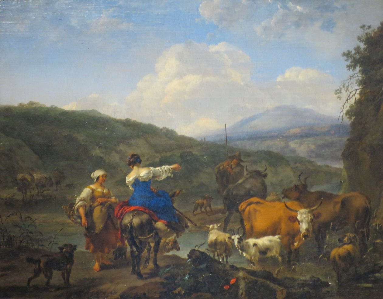 Cattle at a Watering Place by Nicolaes Pieterszoon Berchem