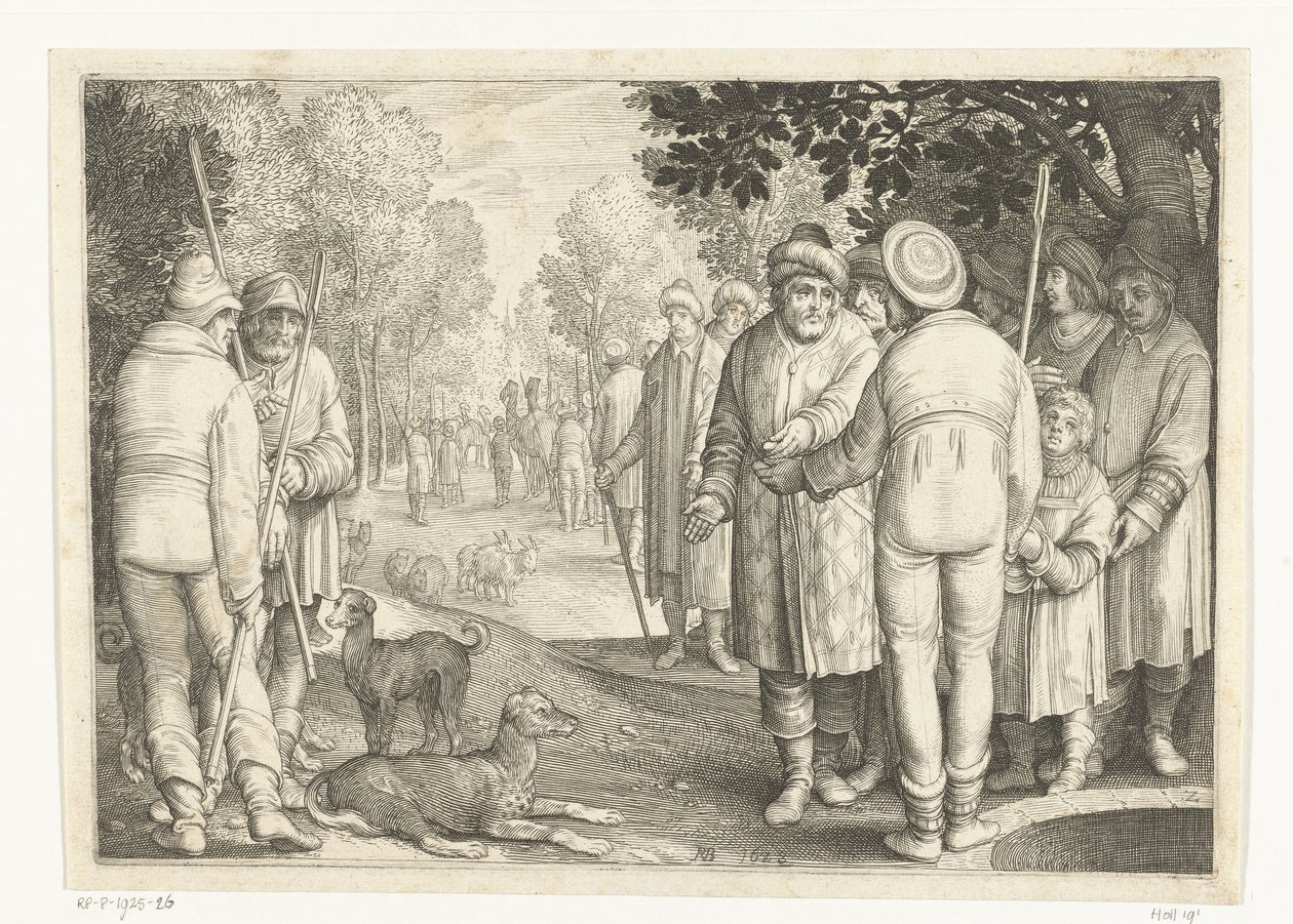 Joseph Sold by His Brothers to Merchants at the Well (Story of Joseph) by Nicolaes de Bruyn