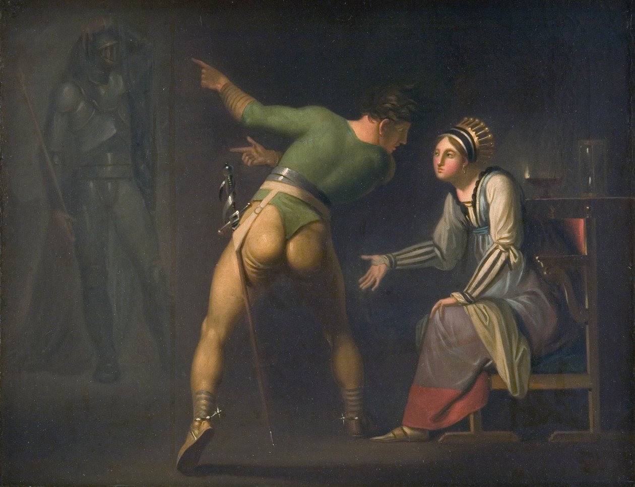 Hamlet and His Mother. Episode from Shakespeare