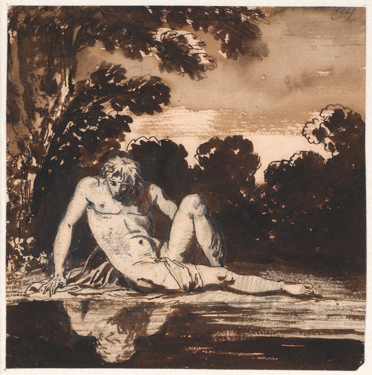Hyacinth, Apollo's Youth, Narcissus, Resting by the Stream