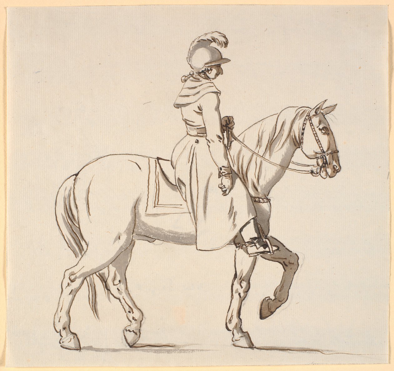 Caricature of a Rider (possibly for Christian V