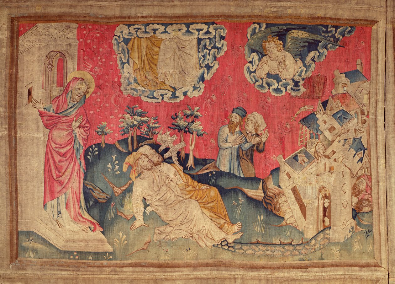 The witnesses resurrected, from the Apocalypse Tapestry of Angers, 1373-87 by Nicolas Bataille