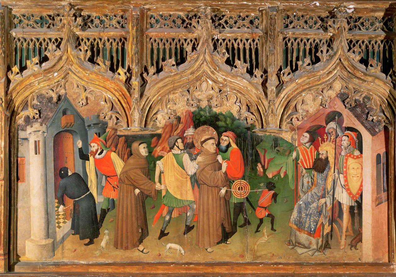 Scene from the Life of St. Francis from the Life of the Virgin and St. Francis Altarpiece by Nicolas Frances