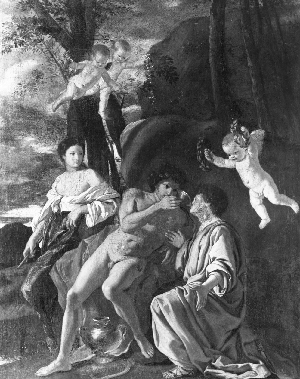 Inspiration of Anacreon by Nicolas Poussin