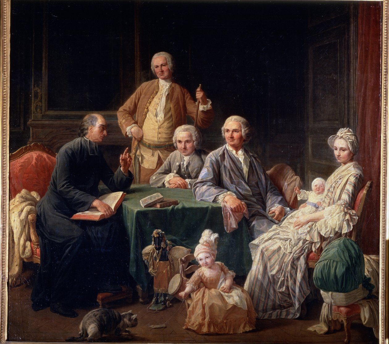 Portrait of the Leroy Family by Nicolas Bernard Lepicie
