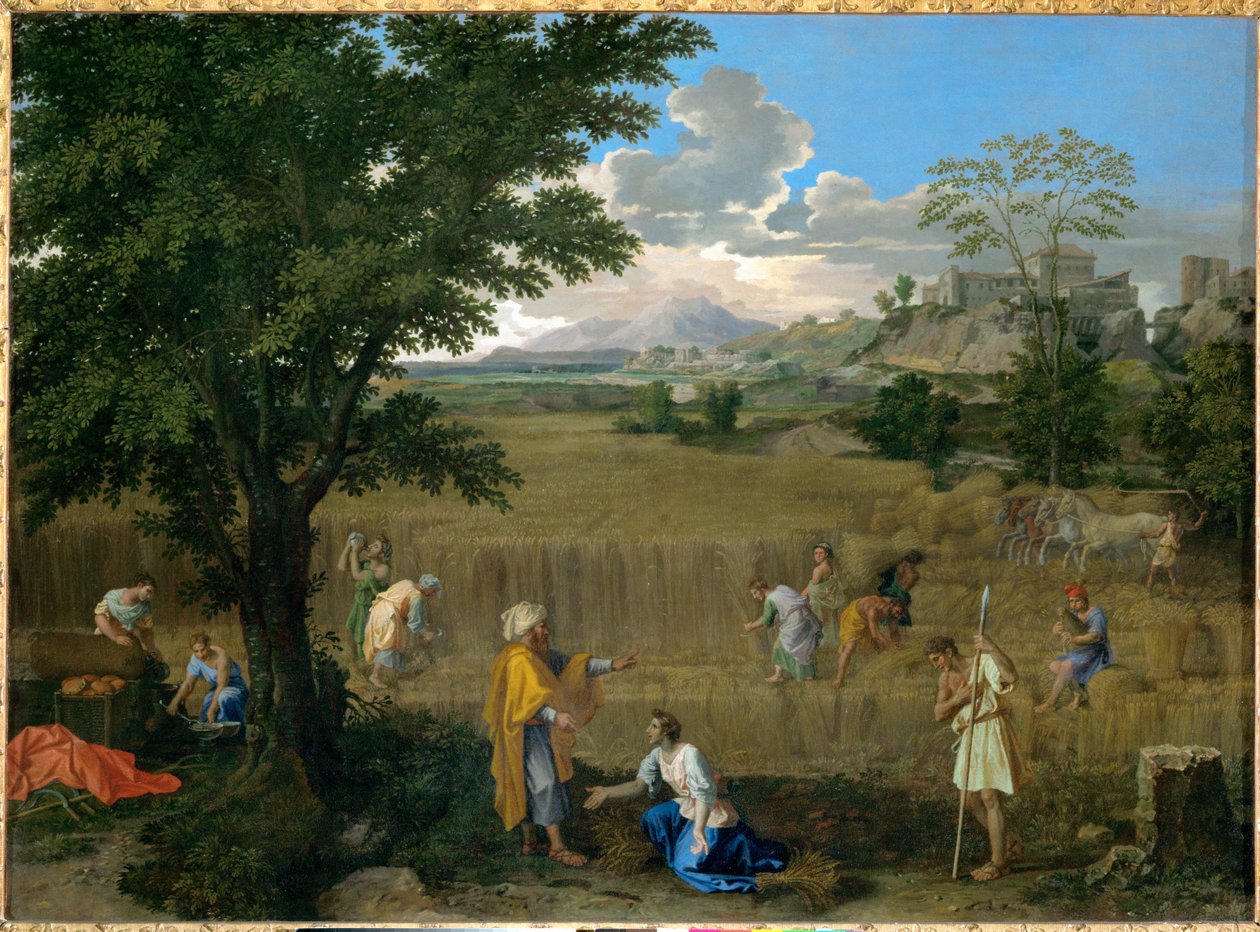Summer, or Ruth and Boaz by Nicolas (attr.to) Poussin