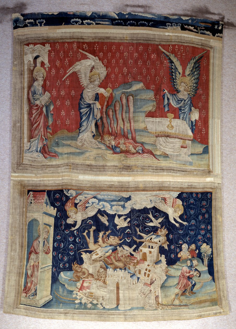 Hanging of Revelation: The Second and Third Bottles Pouring Over the Sea and the Waters by Nicolas Bataille