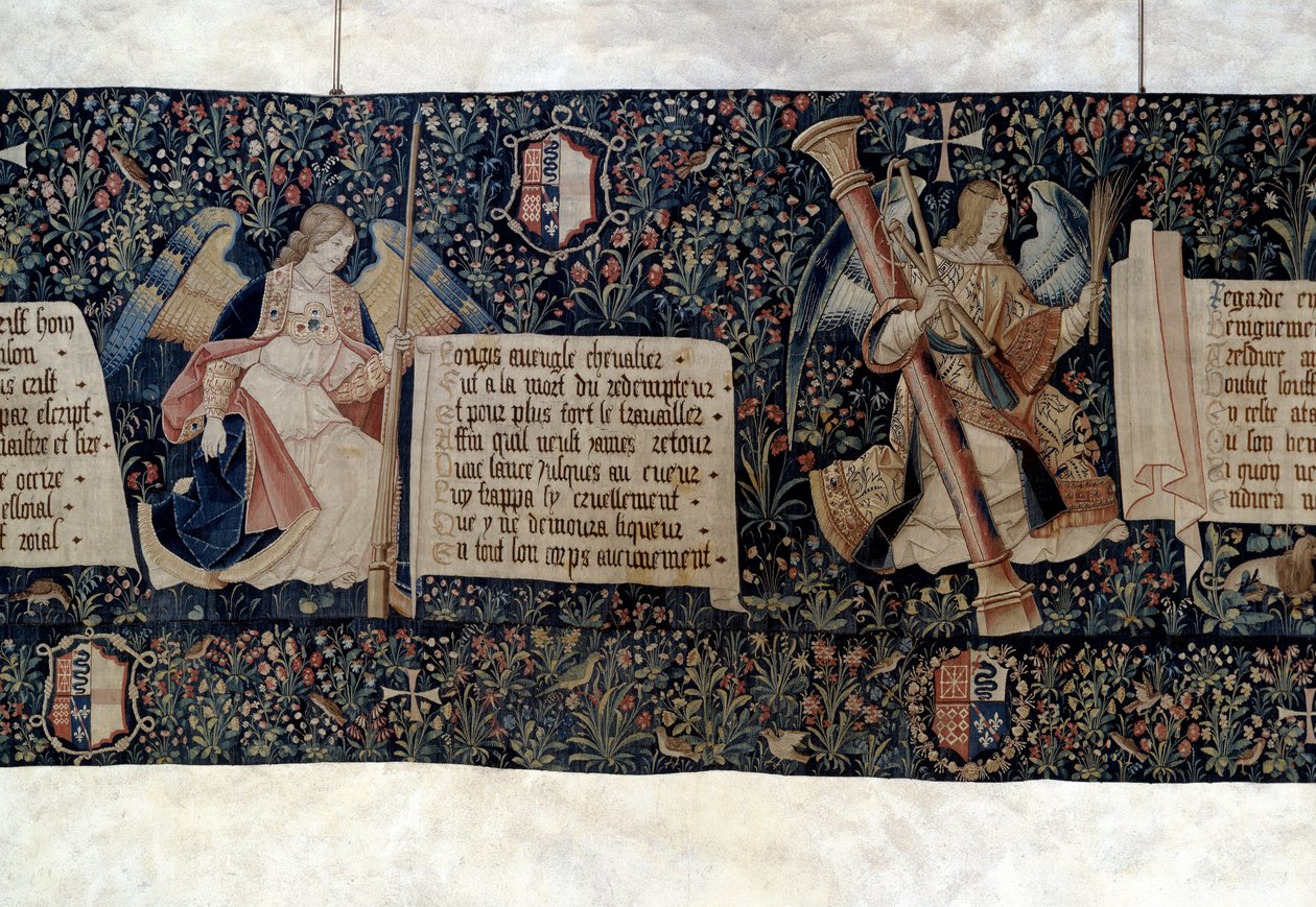 Hanging of the Revelation: Angels Carrying Instruments of the Passion by Nicolas Bataille