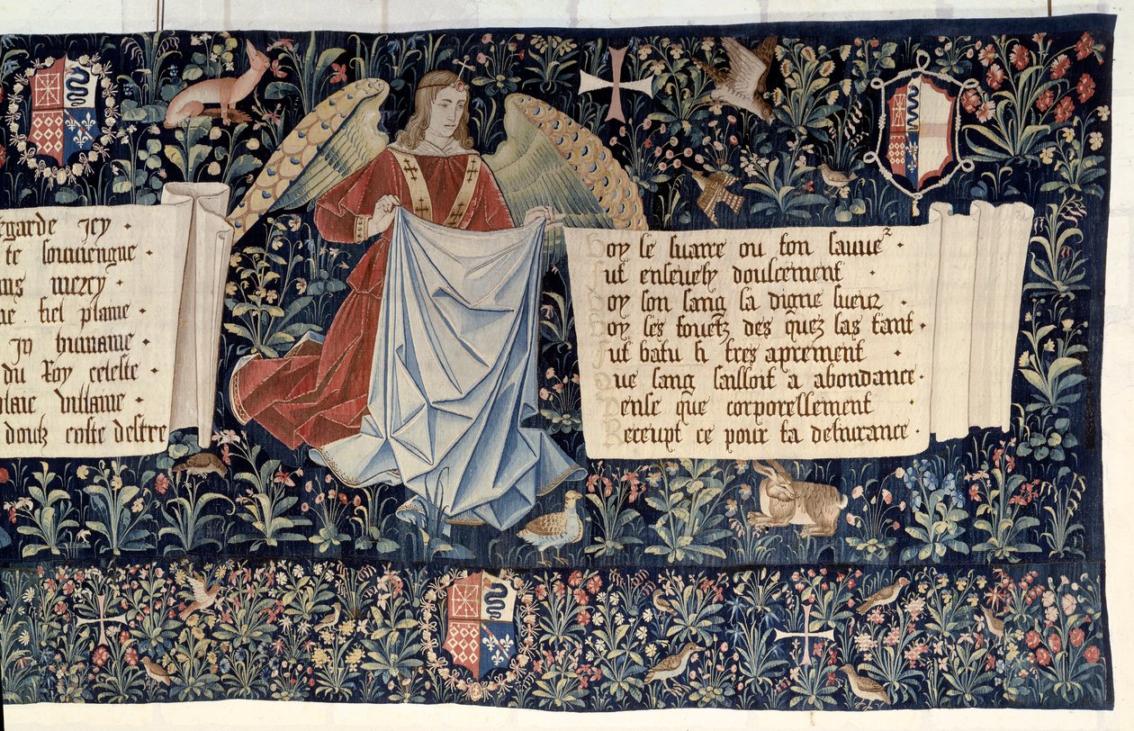 Hanging of the Revelation: Angels Carrying Instruments of the Passion by Nicolas Bataille