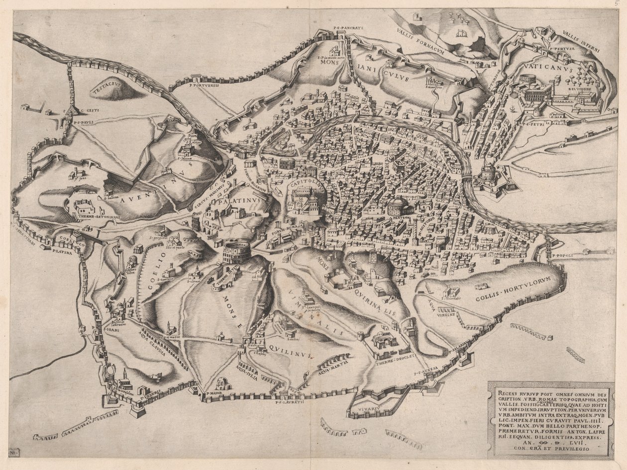 Speculum Romanae Magnificentiae: View of Rome from the East