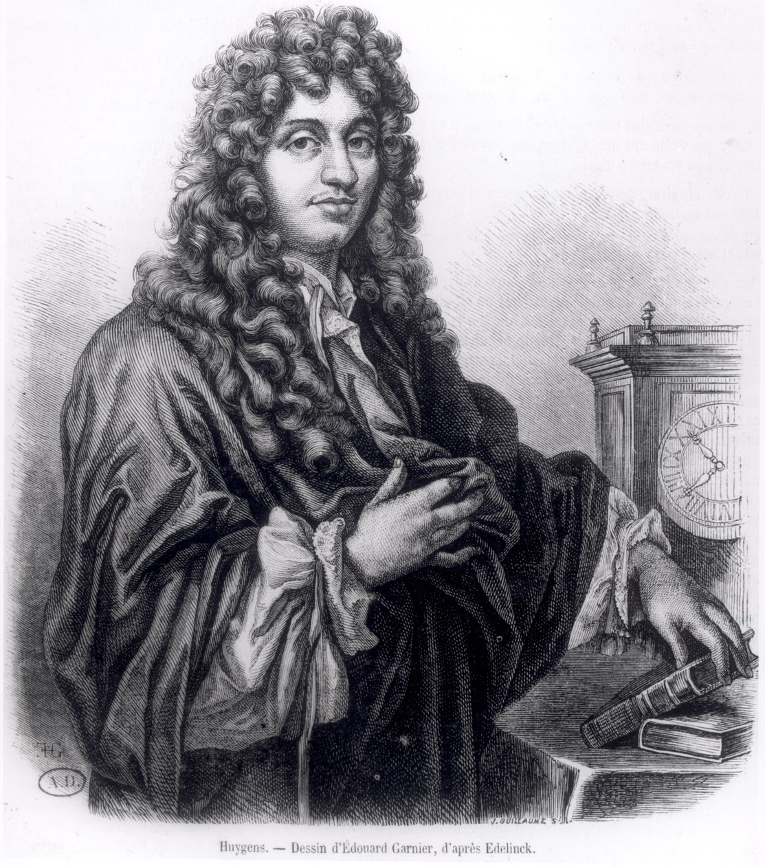 Christian Huyghens by Nicolas Etienne Edelinck