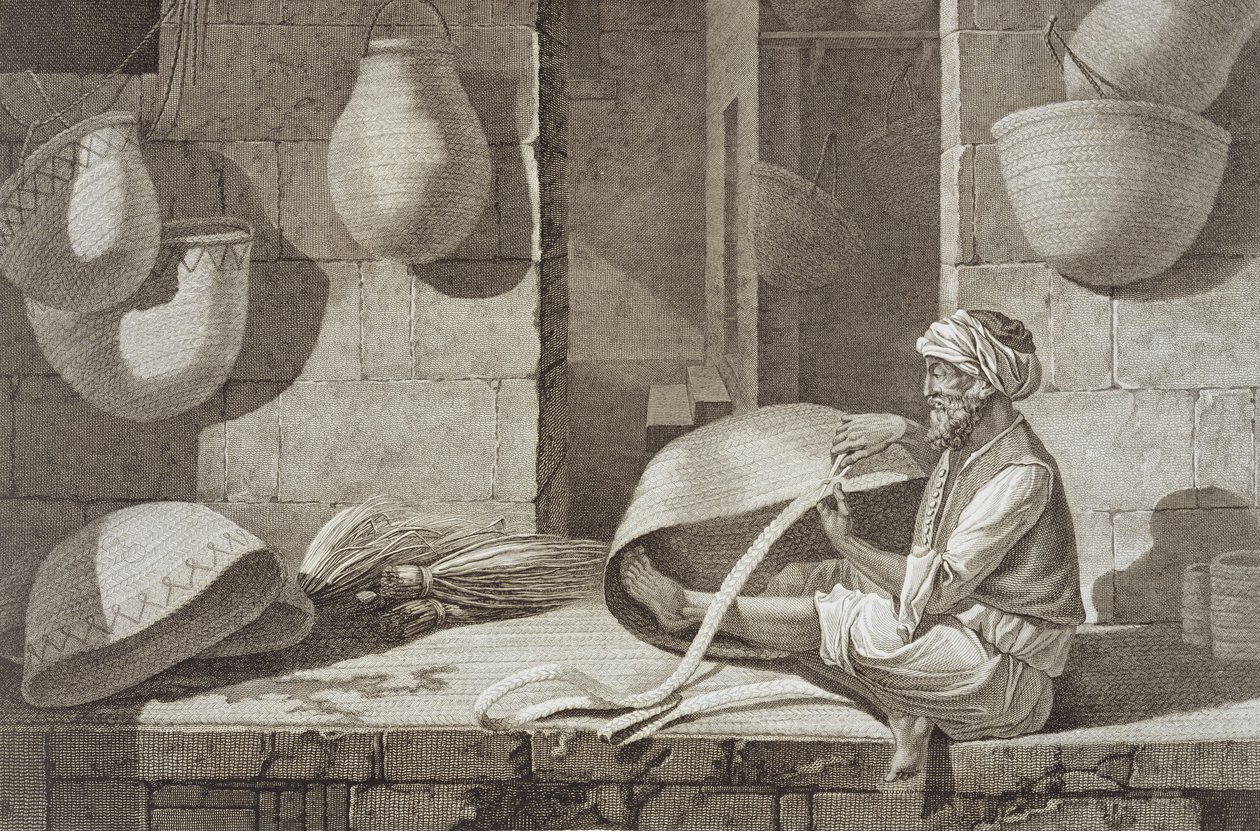 The Basket Maker, from Volume II Arts and Trades of 