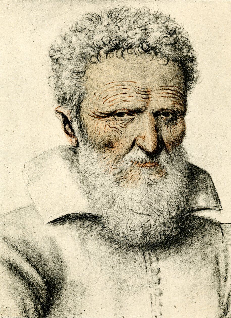 Portrait of an Old Man by Nicolas Lagneau or Lanneau