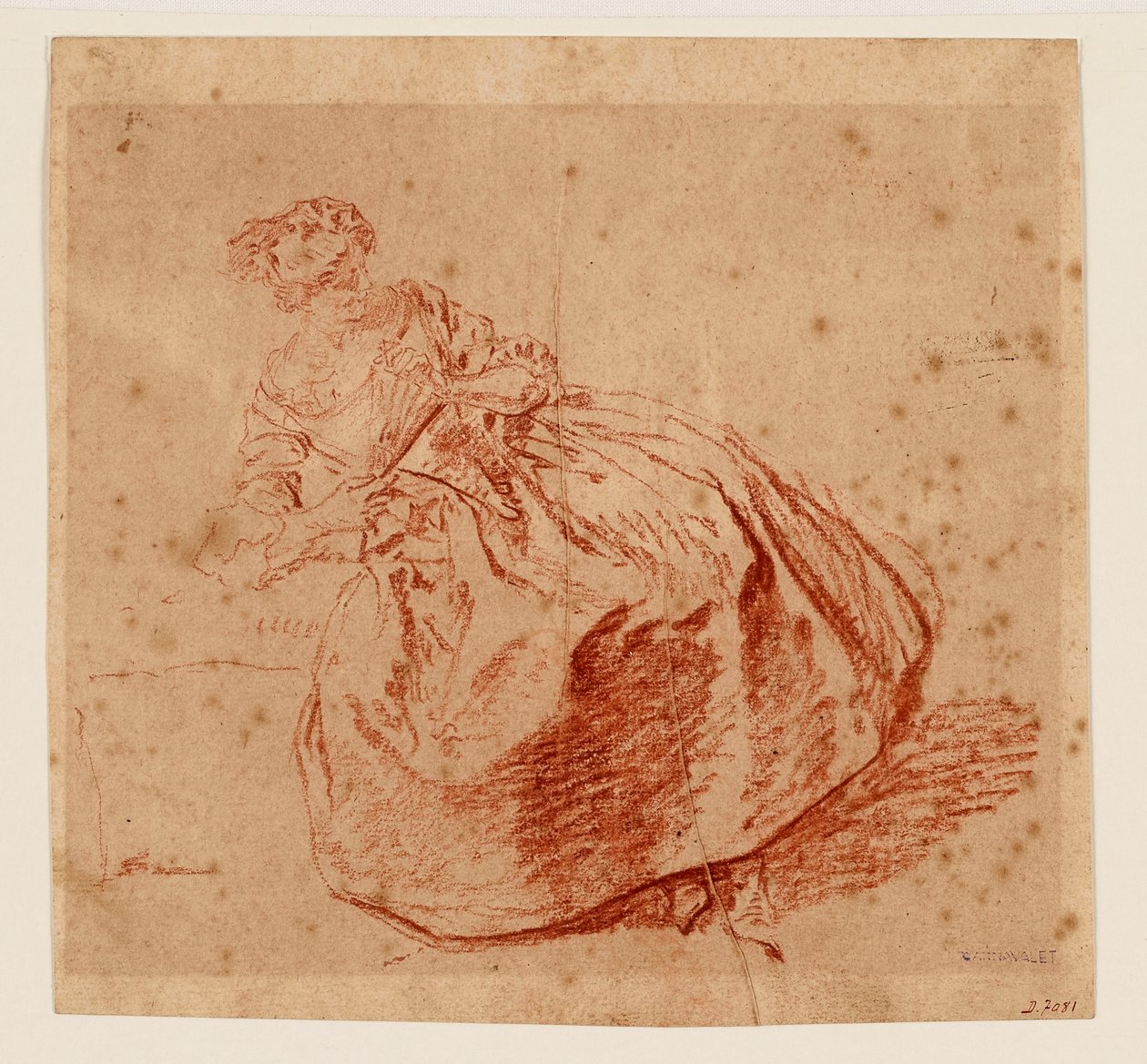Woman with a Fan by Nicolas Lancret