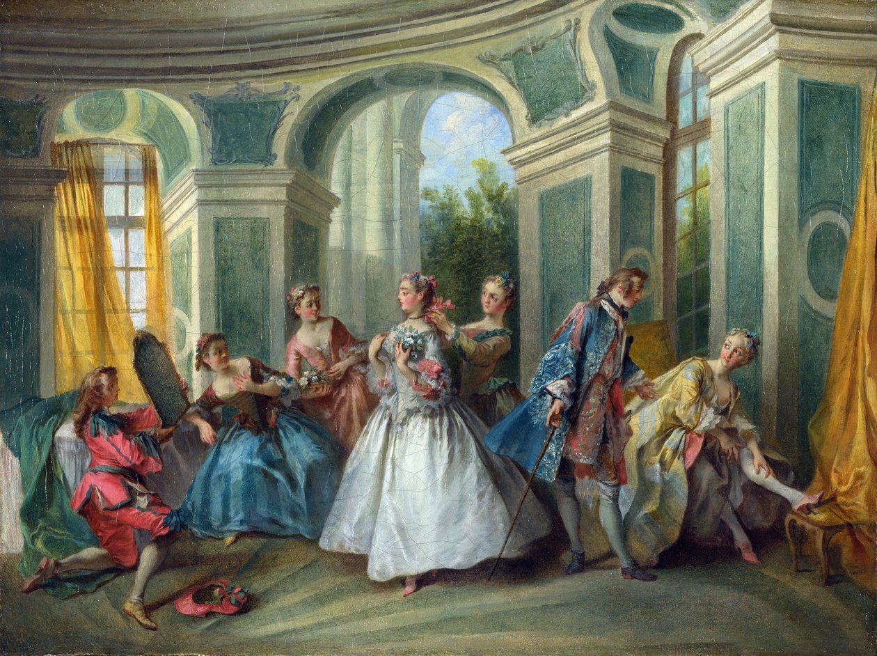 The Four Ages of Man: Youth. Painting by Nicolas Lancret, ca 1735 by Nicolas Lancret