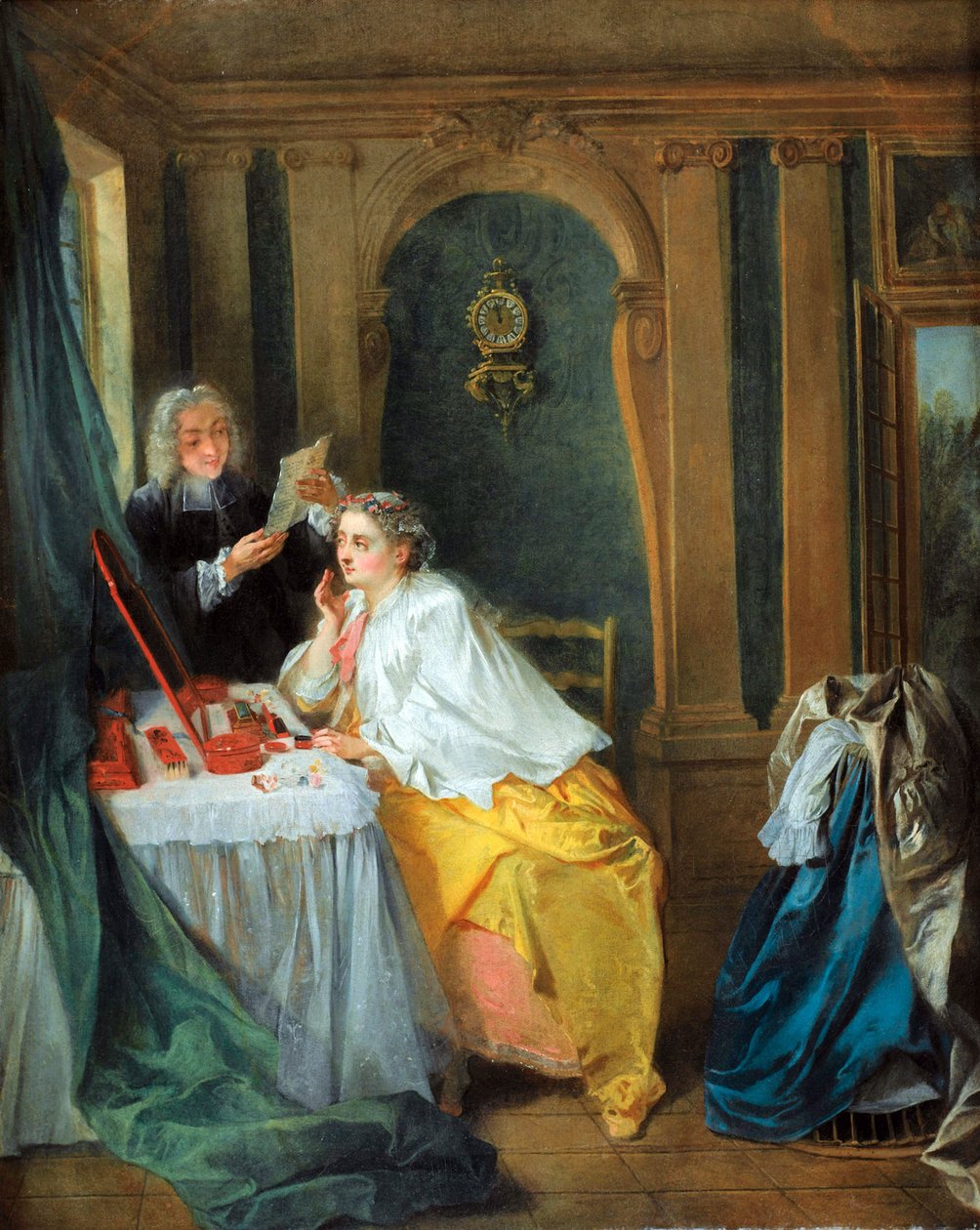 Madame Geoffrin (Marie Therese Rodet Geoffrin) by Nicolas Lancret