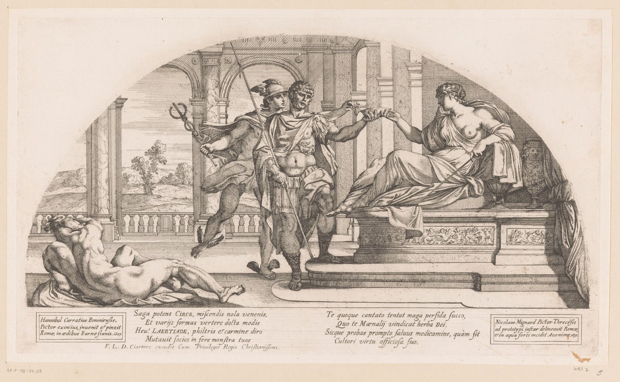 Odysseus at Circe (Stories from the Odyssey) by Nicolas Mignard
