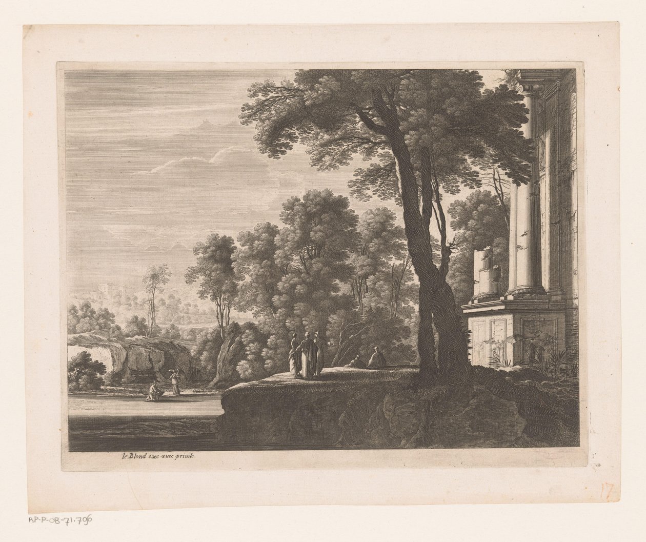 Landscape with Tobias and the Angel by Nicolas Perelle