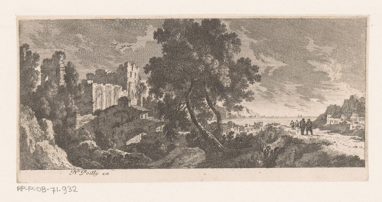 Landscape with Ruin by the Sea by Nicolas Perelle