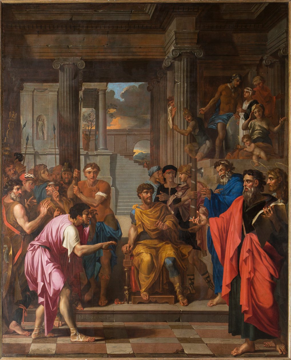 Saint Paul Blinds the False Prophet Bar-Jesus and Converts the Proconsul Sergius by Nicolas Pierre Loir