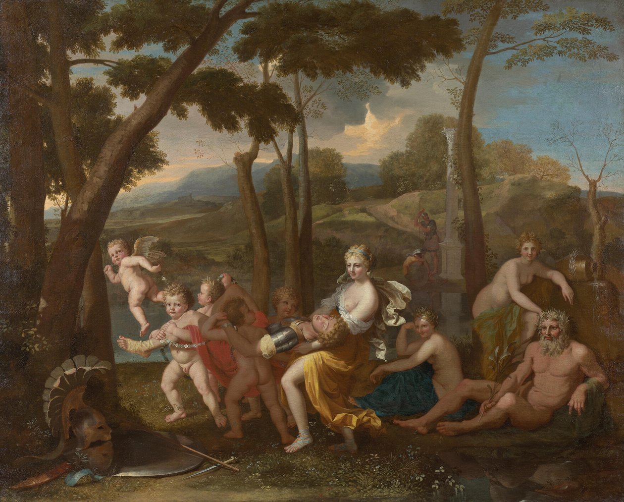 Armida Abducts the Sleeping Rinaldo by Nicolas Poussin