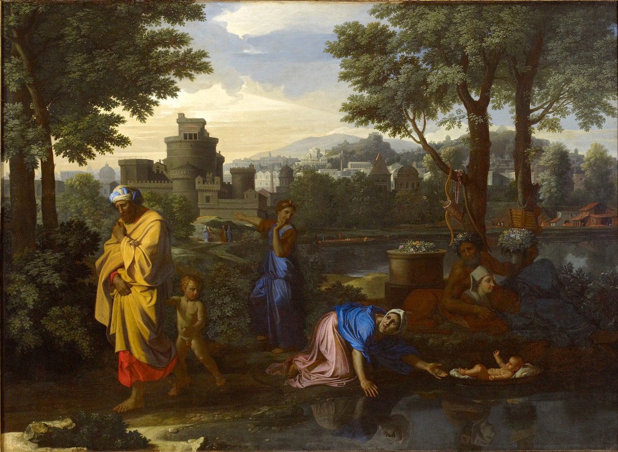 The Exposition of Moses, 1654 by Nicolas Poussin