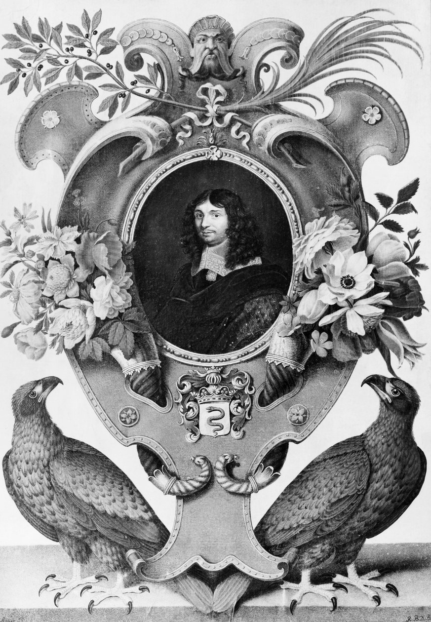 Portrait of Jean-Baptiste Colbert, engraving by Nicolas Robert by Nicolas Robert