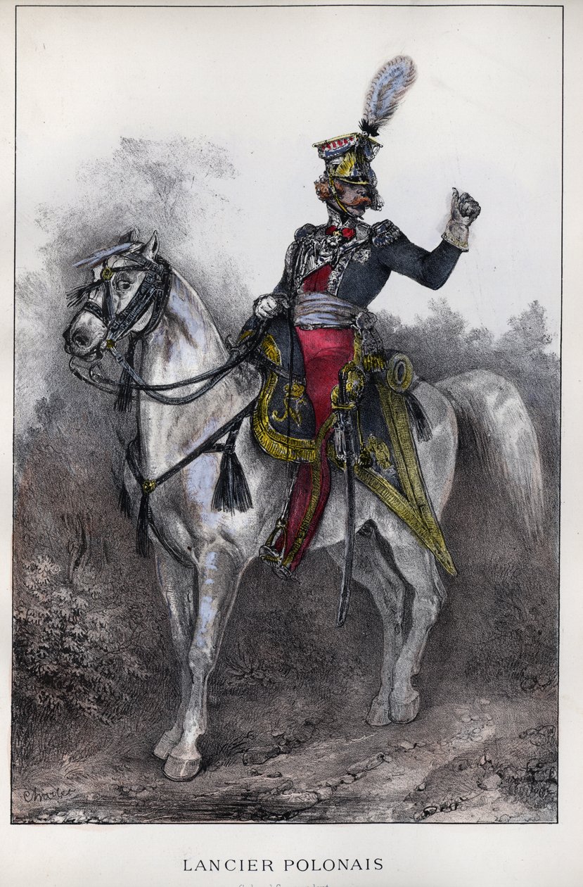 Officer Polish Lancers of the Imperial Guard by Nicolas Toussaint Charlet