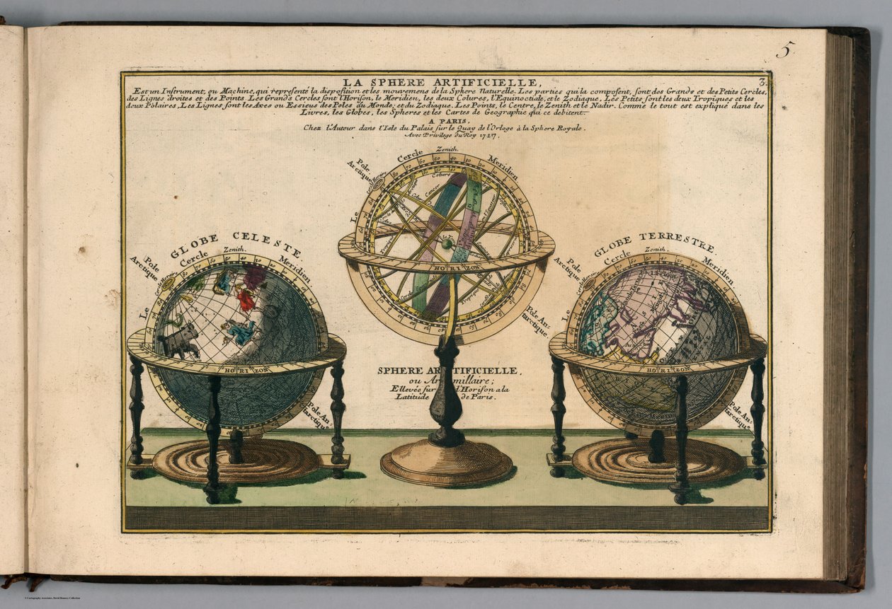 The Curious Atlas or the World Represented in General and Particular Maps of the Sky and Earth, p. 16 by Nicolas de Fer
