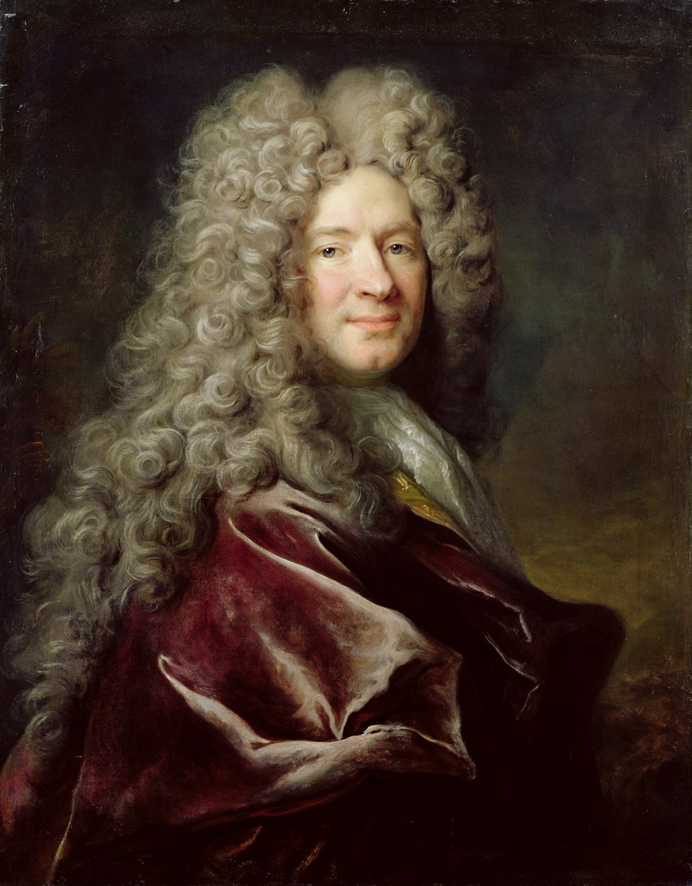 Portrait of a Man Wearing a Violet Robe by Nicolas de Largillière