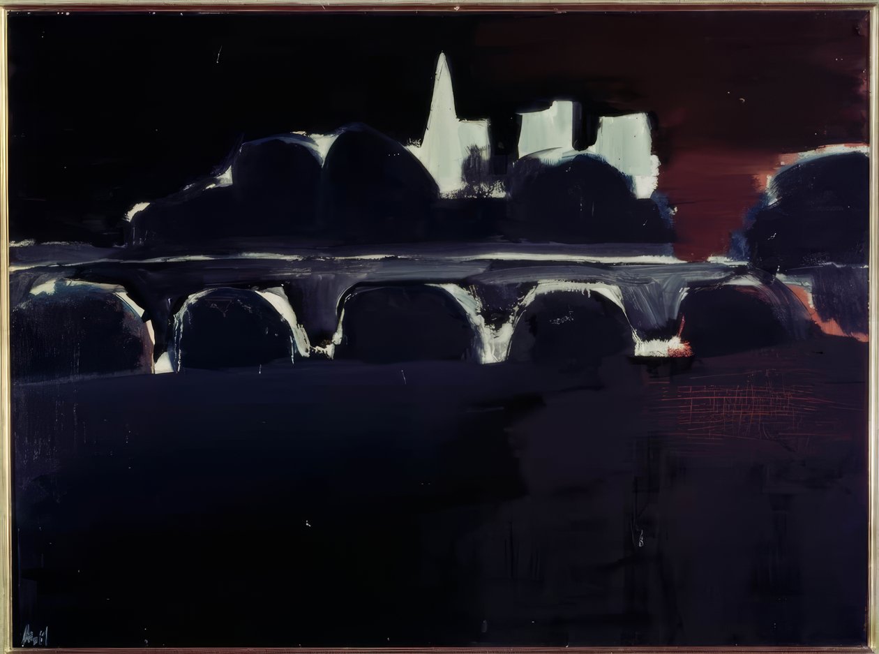 View of Paris at Night by Nicolas de Staël