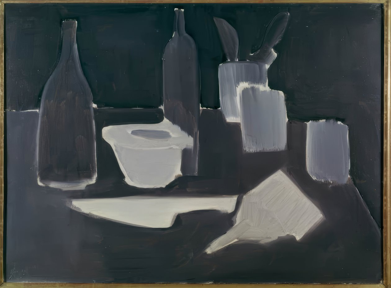 Still Life, Grisaille by Nicolas de Staël