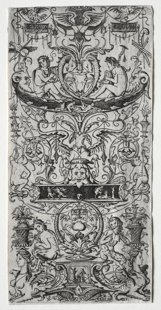 Ornament Panel Inscribed Victoria Augusta, c. 1507 by Nicoletto da Modena