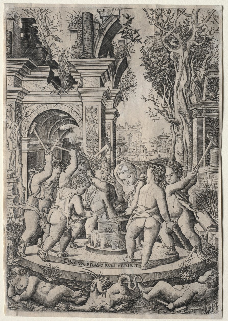 The Fate of the Evil Tongue by Nicoletto da Modena