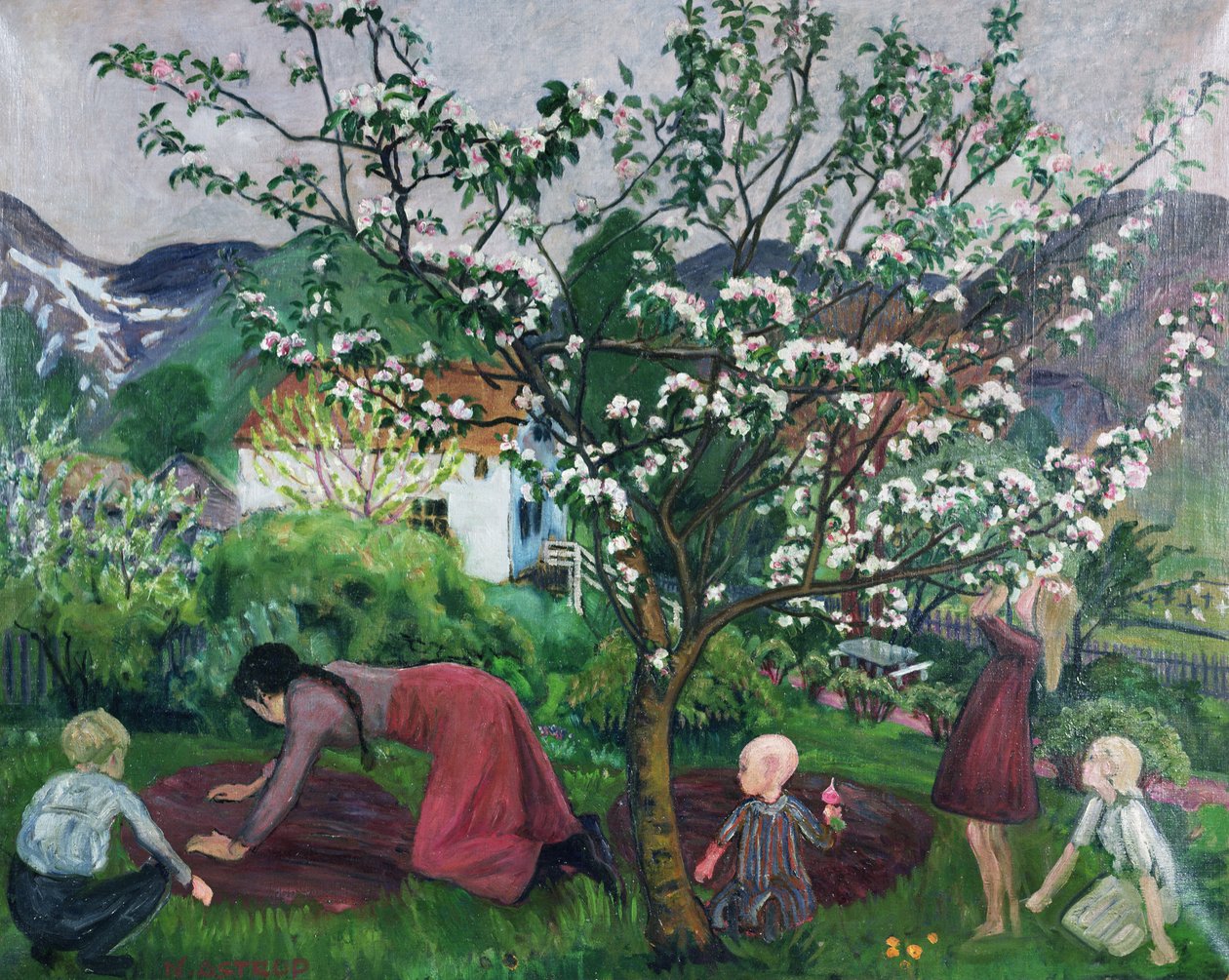 In the Garden, c.1914-15 by Nikolai Astrup