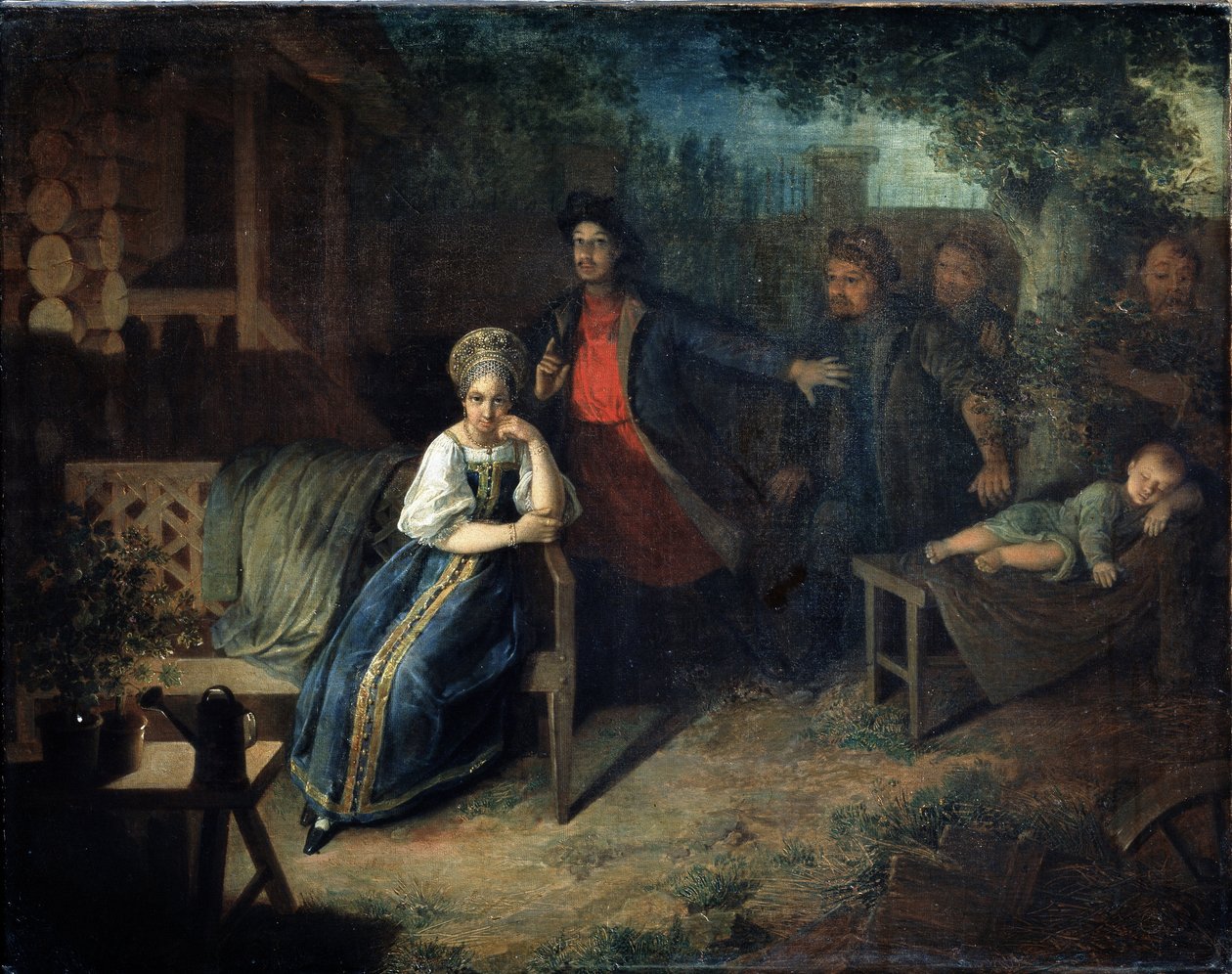 The robber Yegor Bashlyk kidnaps the merchant