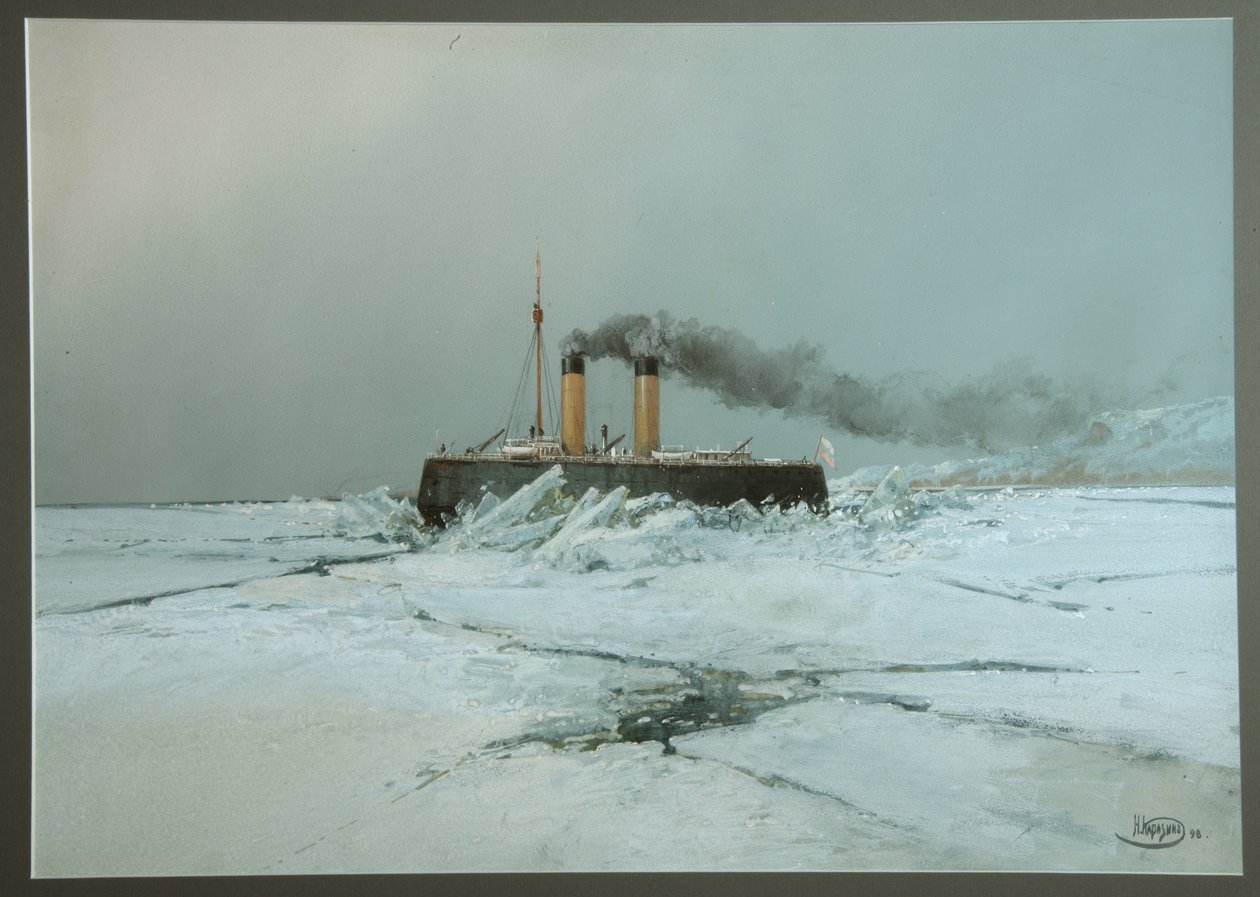 Icebreaker Yermak by Nikolai Nikolayevich Karasin