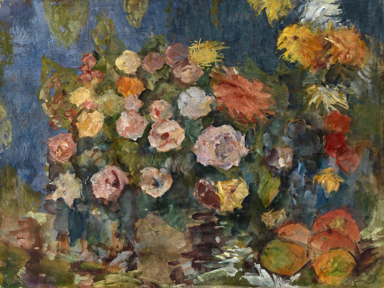 Still Life with Flowers and Fruit, 1907 by Nikolaj Nikolaevic Sapunov