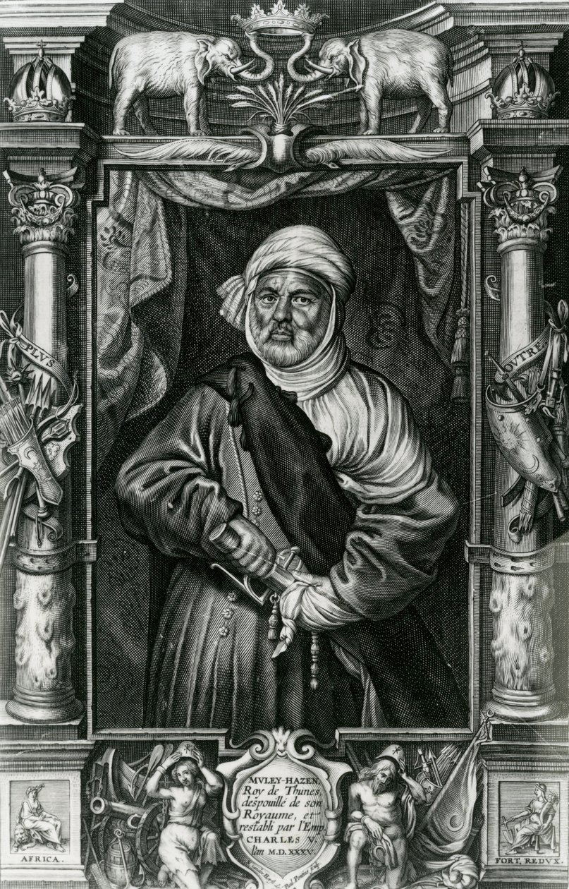 Abu l-Hasan Ali, also called Muley Hacén, 1535 by Nikolaus van der Horst
