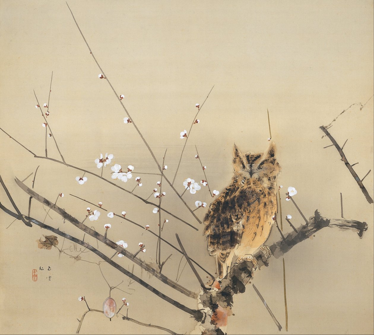 Early Plum Blossoms by Nishimura Goun